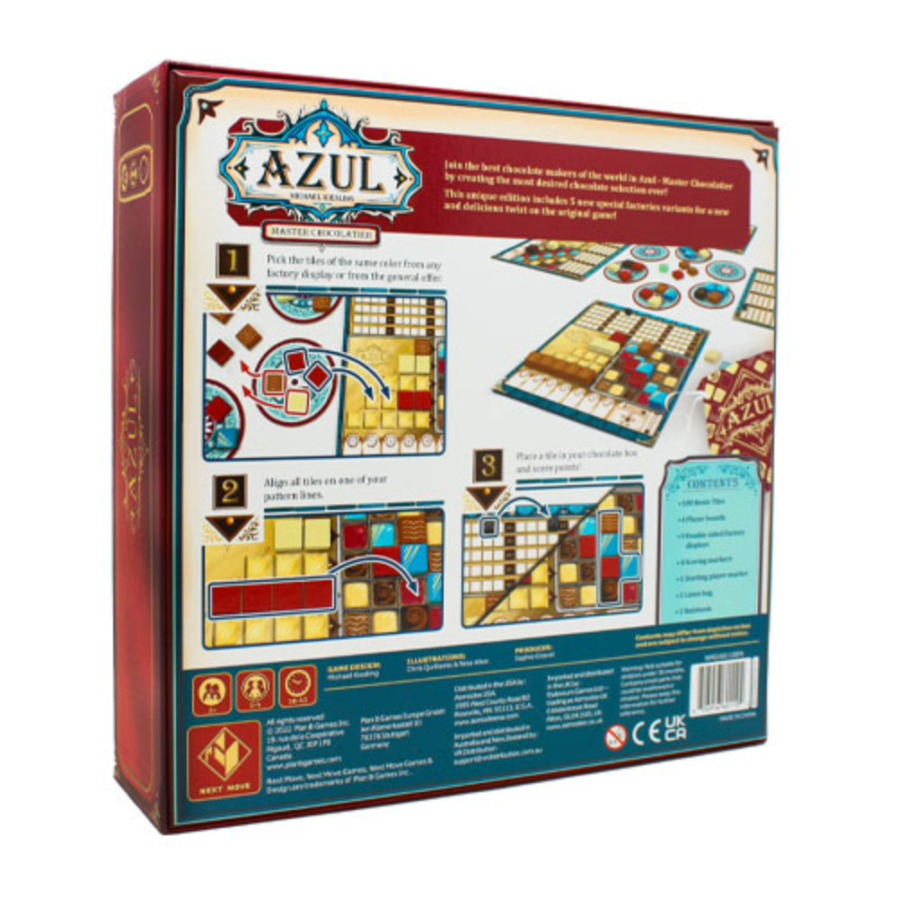 Azul: Master Chocolatier – Strategic Tile-Laying Game with a Sweet Twist