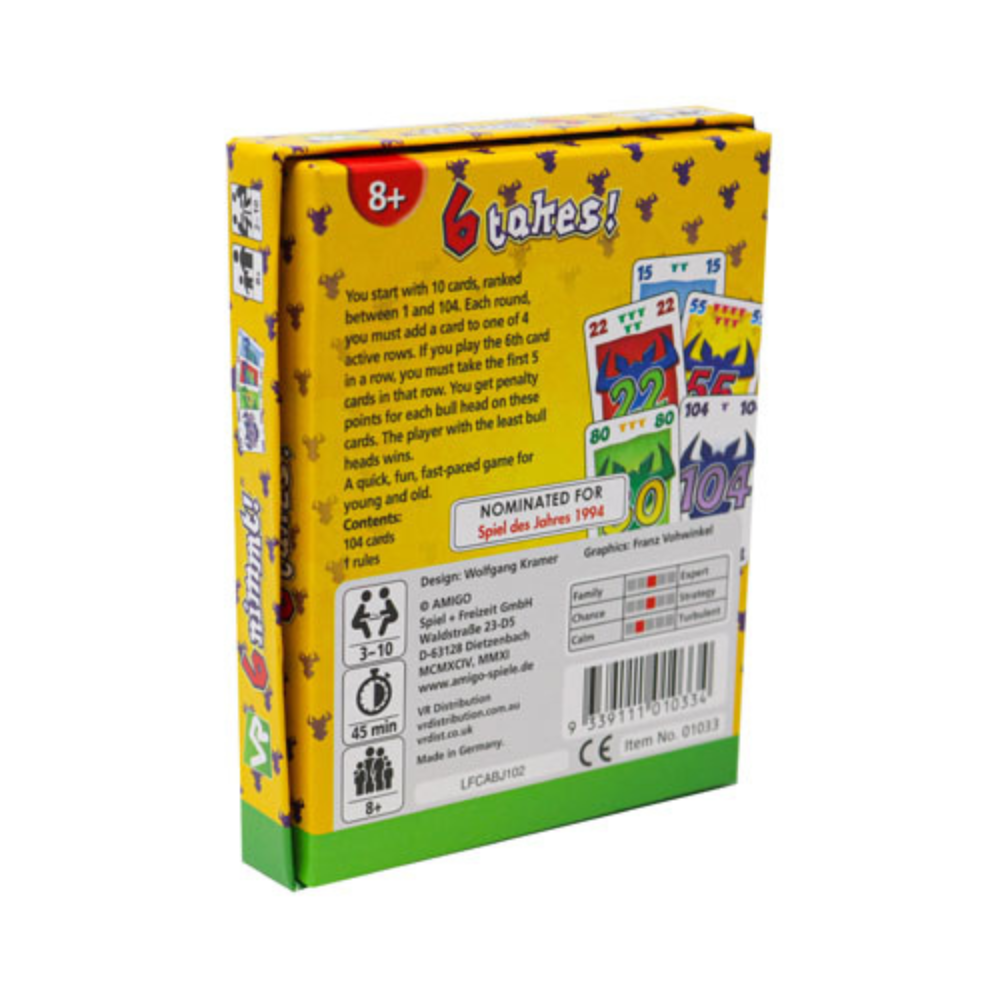 6 Nimmt! – Fun and Fast Card Game for the Bullheaded