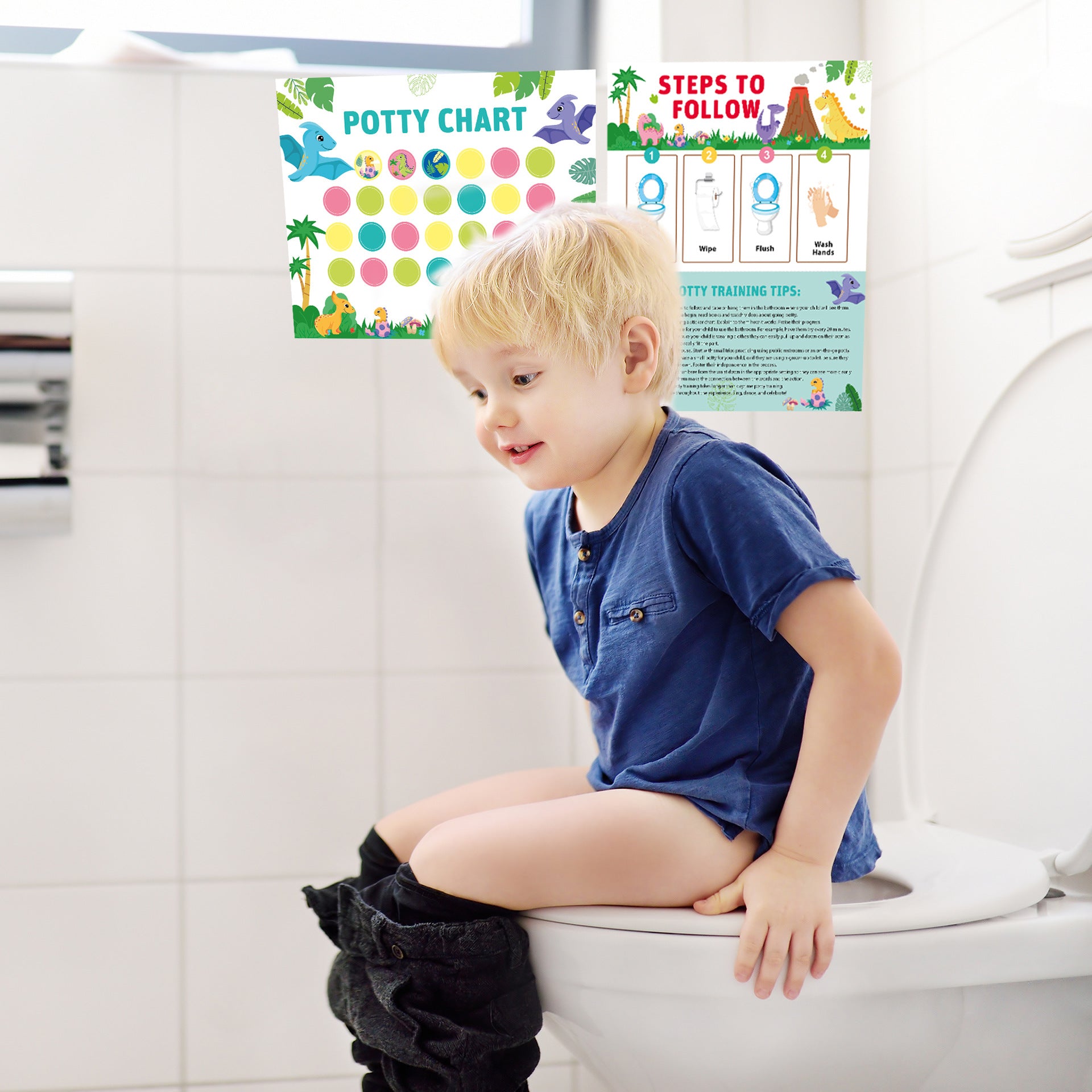 Potty Training Reward Stickers Chart – Fun & Interactive for Kids