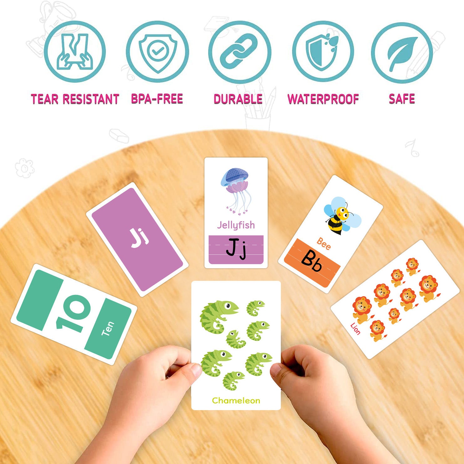 Alphabet Flash Cards for Kids – Learn ABCs, Colors, Numbers & Shapes