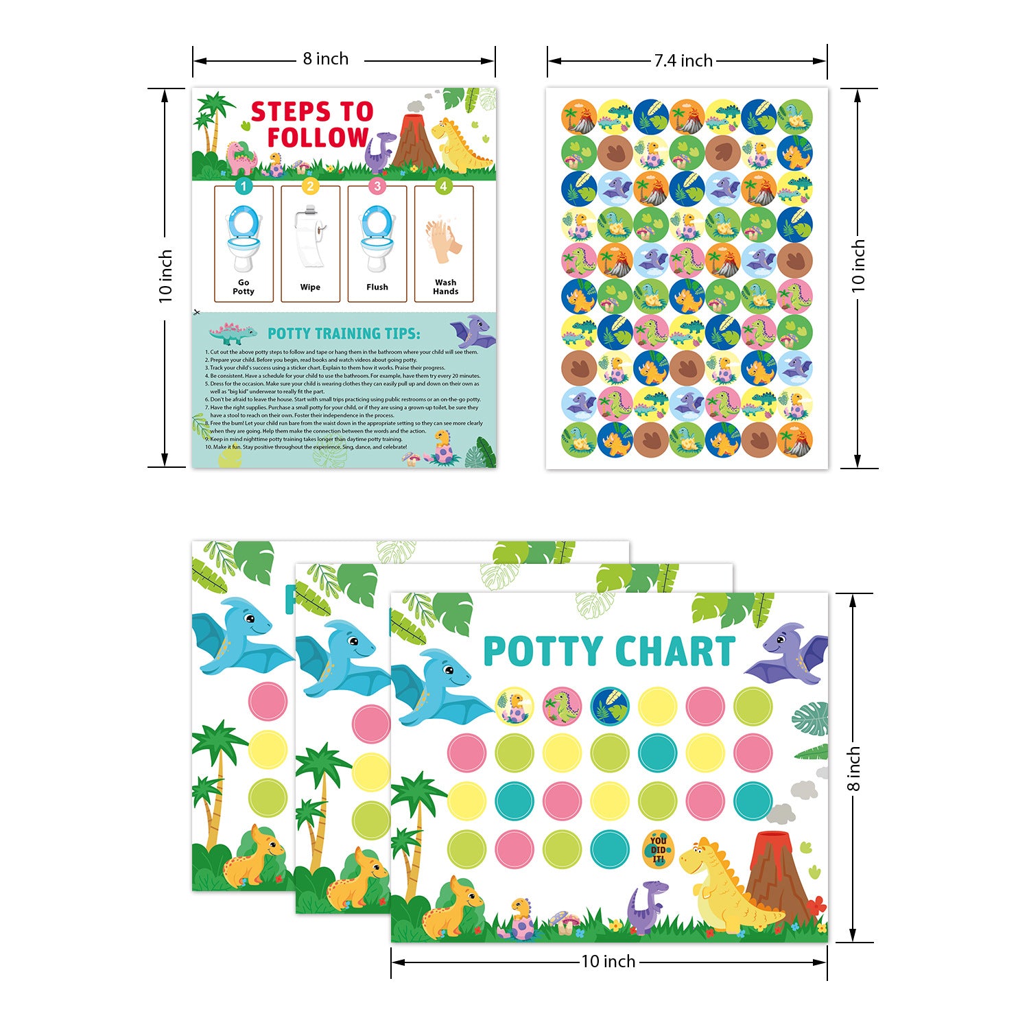 Potty Training Reward Stickers Chart – Fun & Interactive for Kids