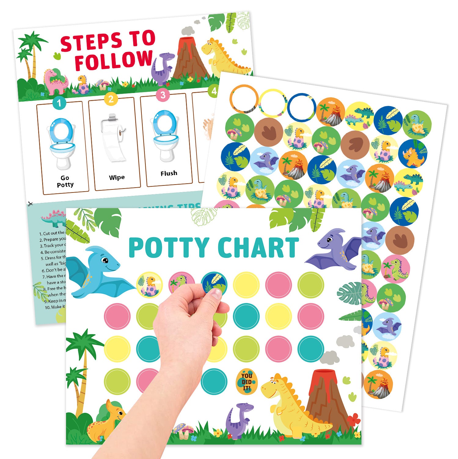 Potty Training Reward Stickers Chart – Fun & Interactive for Kids