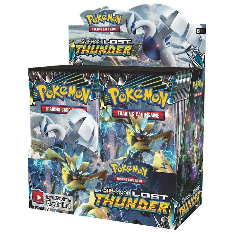 Pokémon TCG Lost Thunder Booster Box – 36 Packs with Lugia & Zeraora