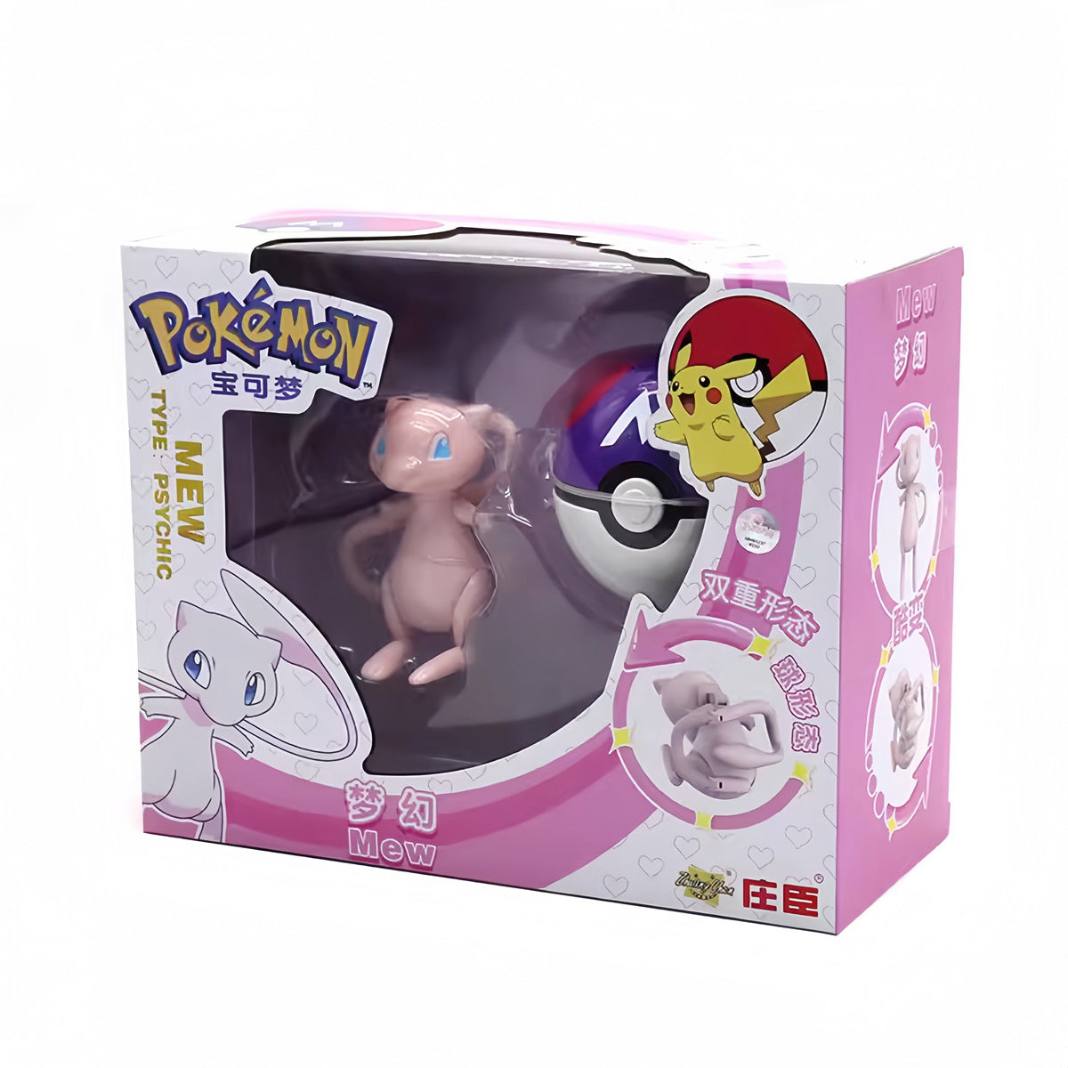 Dream Mew + Pokéball – Pokémon Psychic-Type Action Figure