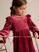 Kids Velvet Bloom Dress