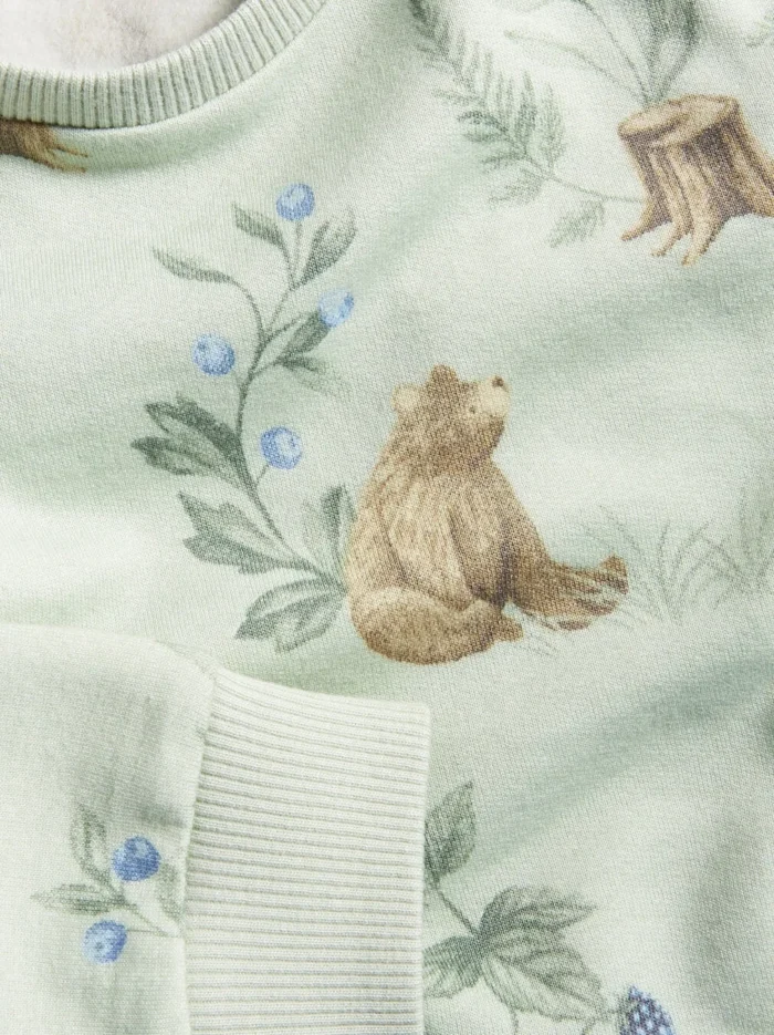 Green Animal Pattern Sweatshirt - Image 2
