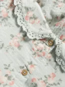 Kids' Green/White Rose Dress