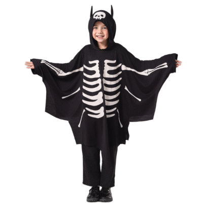 Kids Luminous Bat Cloak - Children’s Halloween Ghost Cape Costume