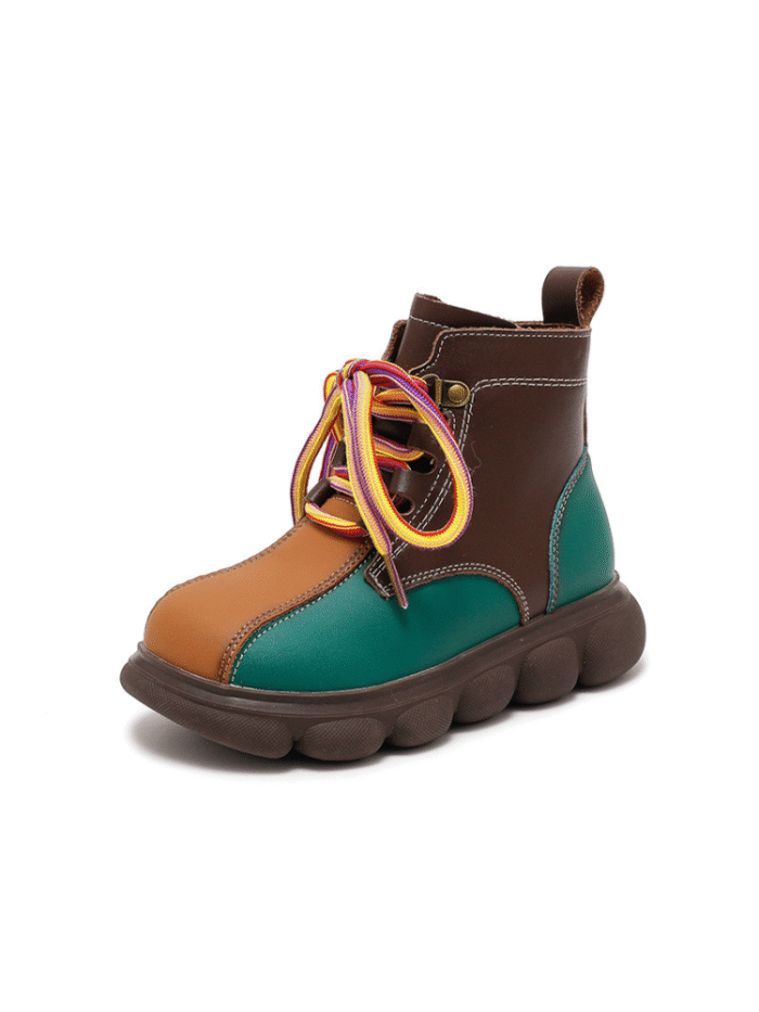 Children’s Genuine Leather Boots - Trendy Unisex Footwear