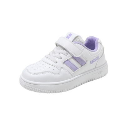 Children’s Casual Sneakers – White Velcro Shoes for Boys & Girls