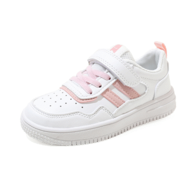 Children’s White Sports Shoes – Soft Bottom Sneakers for Boys & Girls