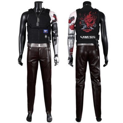 Cyberpunk 2077 Johnny Silverhand Cosplay Costume - Full Set with Accessories