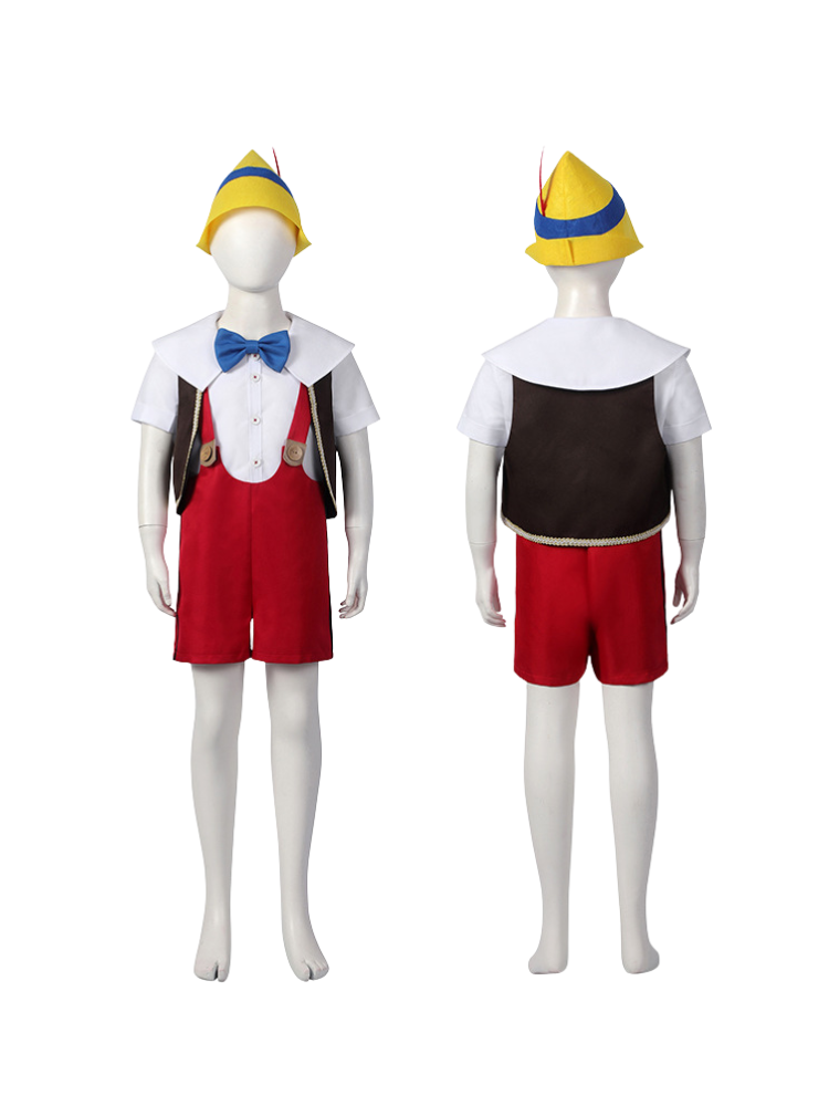 Children’s Pinocchio Cosplay Costume - Halloween Party & Stage Performance Outfit