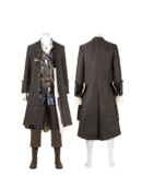 Pirates of the Caribbean Jack Sparrow Cosplay Set - Hat, Wig & Accessories