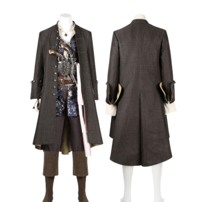 Pirates of the Caribbean Jack Sparrow Cosplay Set - Hat, Wig & Accessories