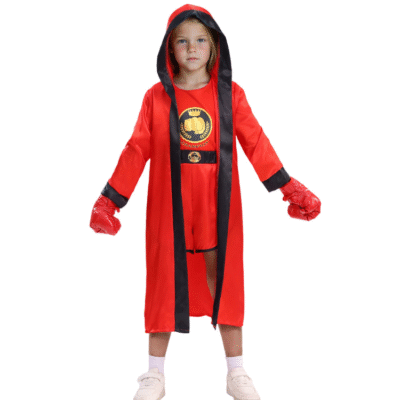 Kids Boxer Champion Costume - Girls Sports Role Play Outfit