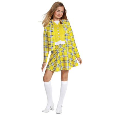 Girls Plaid Cosplay Outfit - School Style Jacket & Skirt Set