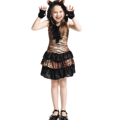 Tiger Costume Animal - Theme Skirt Outfit for Kids Halloween