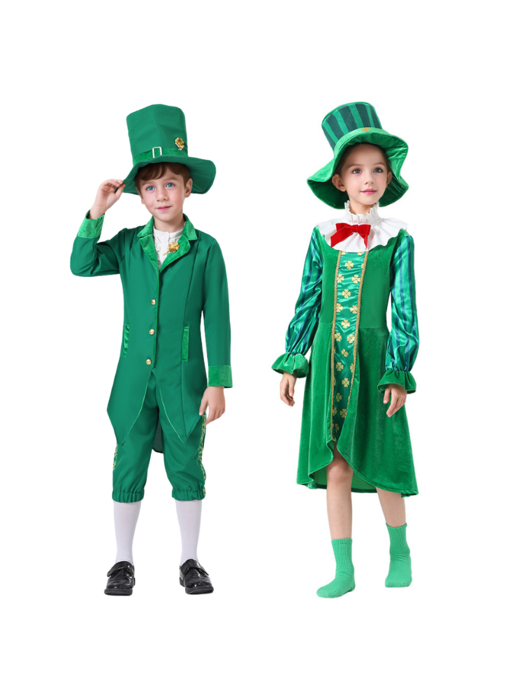 Kids Irish Costume - Boys & Girls Ethnic Outfit for St. Patrick’s Day