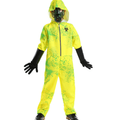 Kids Biochemical Crisis Protective Suit Zombie Halloween Costume