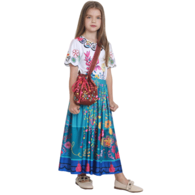 Children’s Mirabel Princess Costume – Long Fairy Dress & Cosplay Outfit