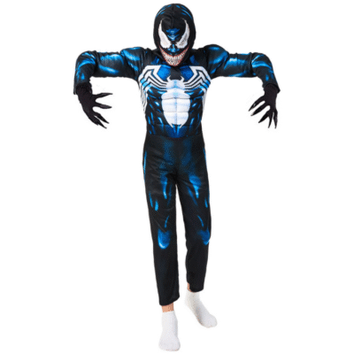 Kids Venom Cosplay Costume - Superhero Halloween Outfit