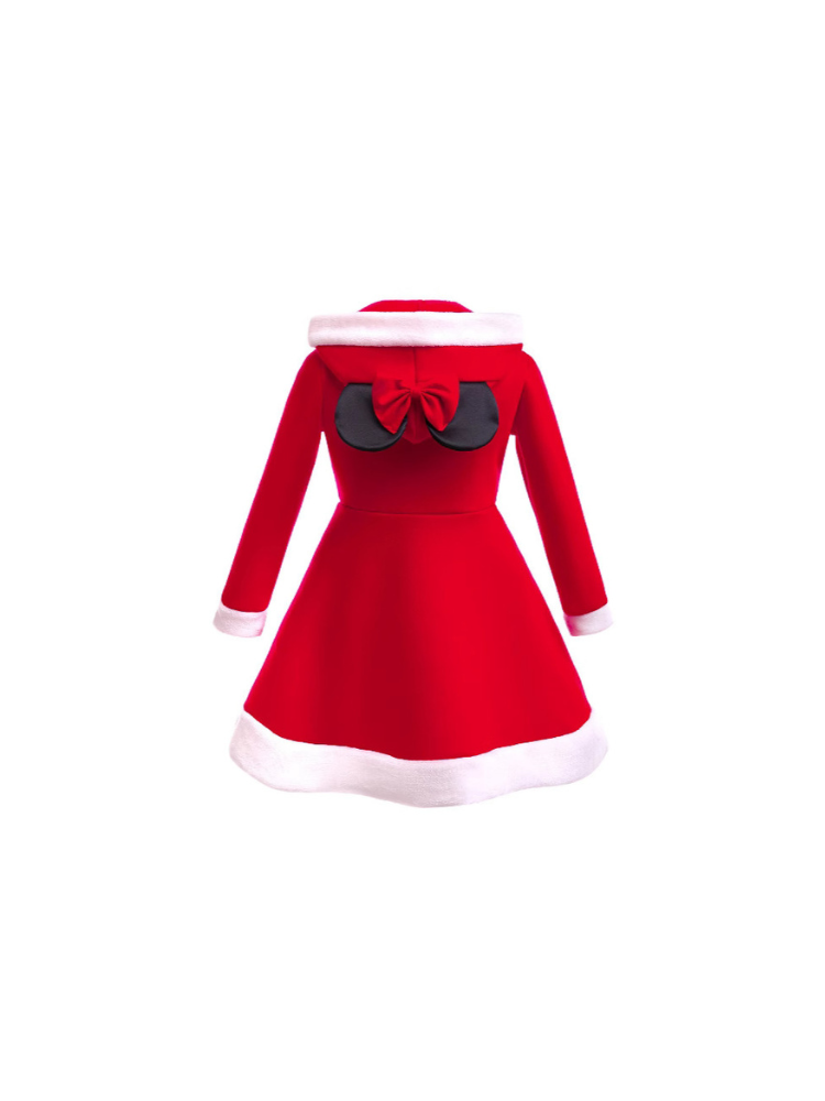 Girls Christmas Costume Dress - Santa & Reindeer Holiday Cosplay Outfit - Image 2