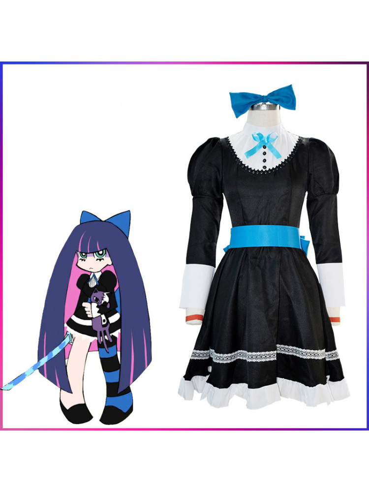 Panty and Stocking Sisters COS Maid Outfit - Anime Role Play Uniform Set - Image 3