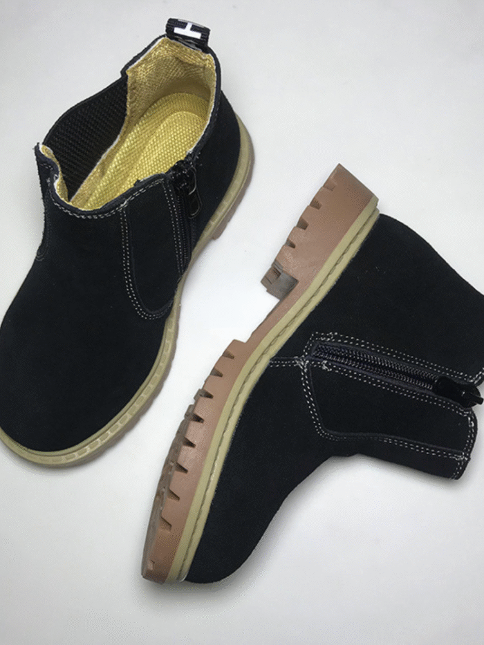 Children’s Boots – British-Style Yellow Leather Shoes for Boys & Girls - Image 3