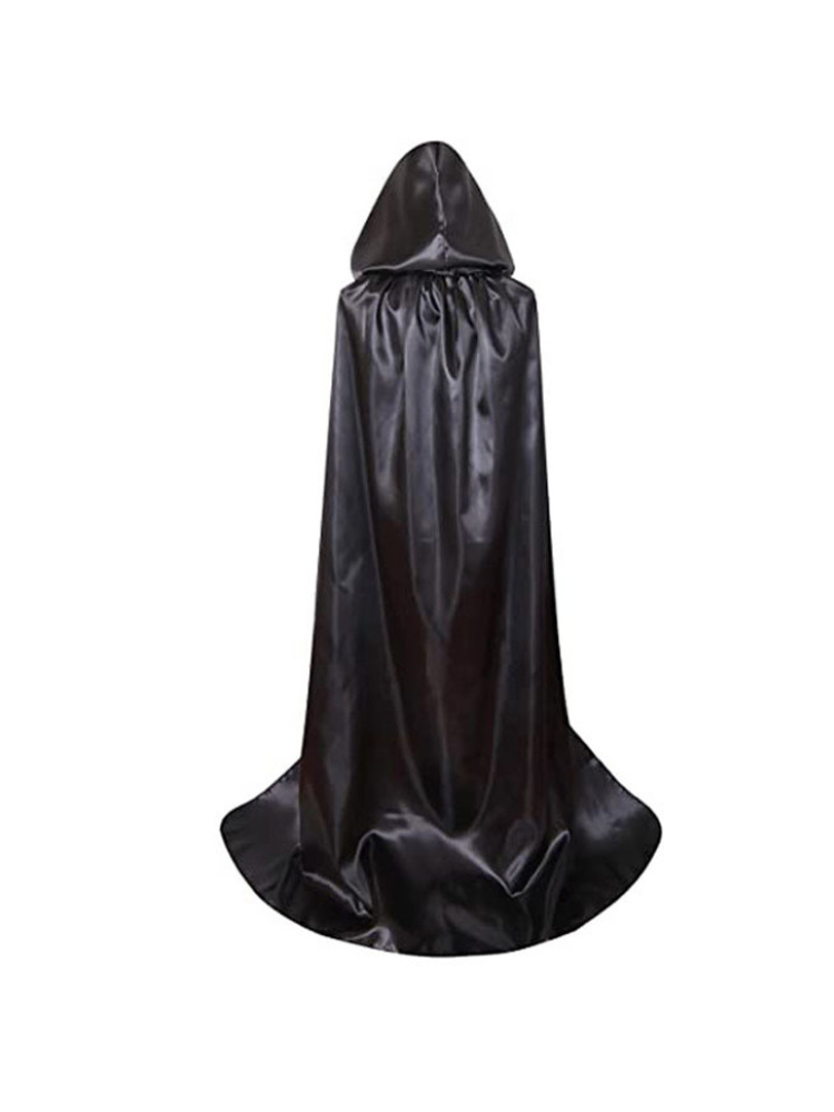 Children’s & Adult Hooded Halloween Cloak – Satin Cape Costume - Image 3