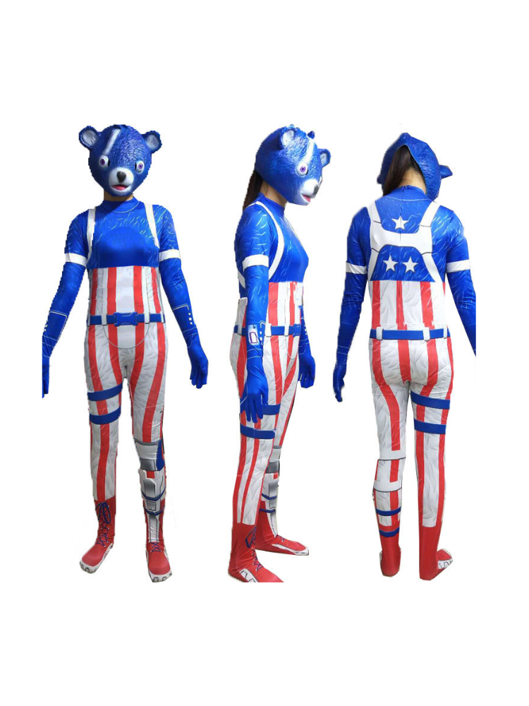 Fortnite Pink Panda Female Team Leader Costume - Skeleton Trooper Cosplay - Image 4