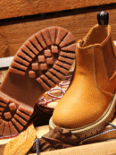 Children’s Boots – British-Style Yellow Leather Shoes for Boys & Girls