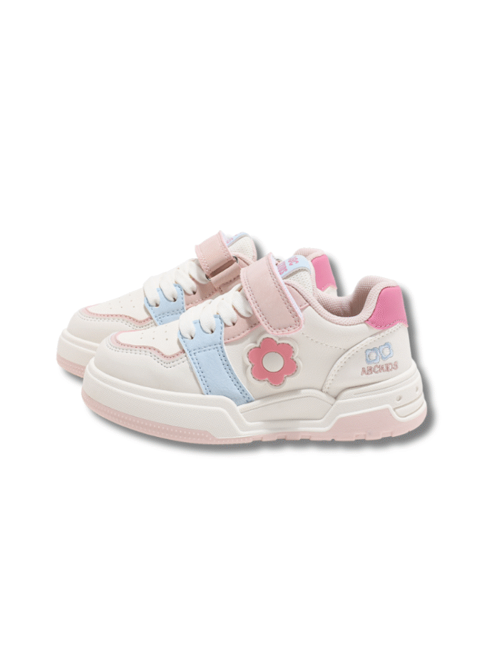 Children’s Velcro Flower Sneakers - Girls Casual Fashion Shoes - Image 5