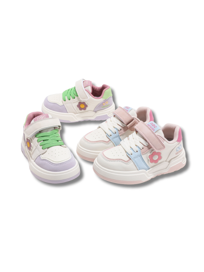 Children’s Velcro Flower Sneakers - Girls Casual Fashion Shoes - Image 6
