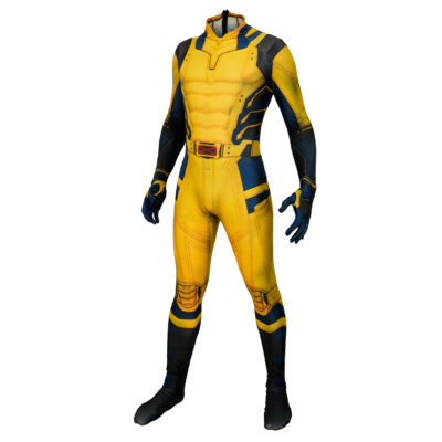 Wolverine Costume – Yellow/Blue 3D Print Bodysuit Cosplay (Adult)