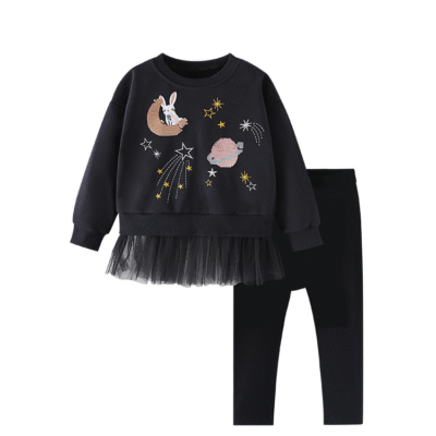 Girls Autumn Winter Two-Piece Suit European Style