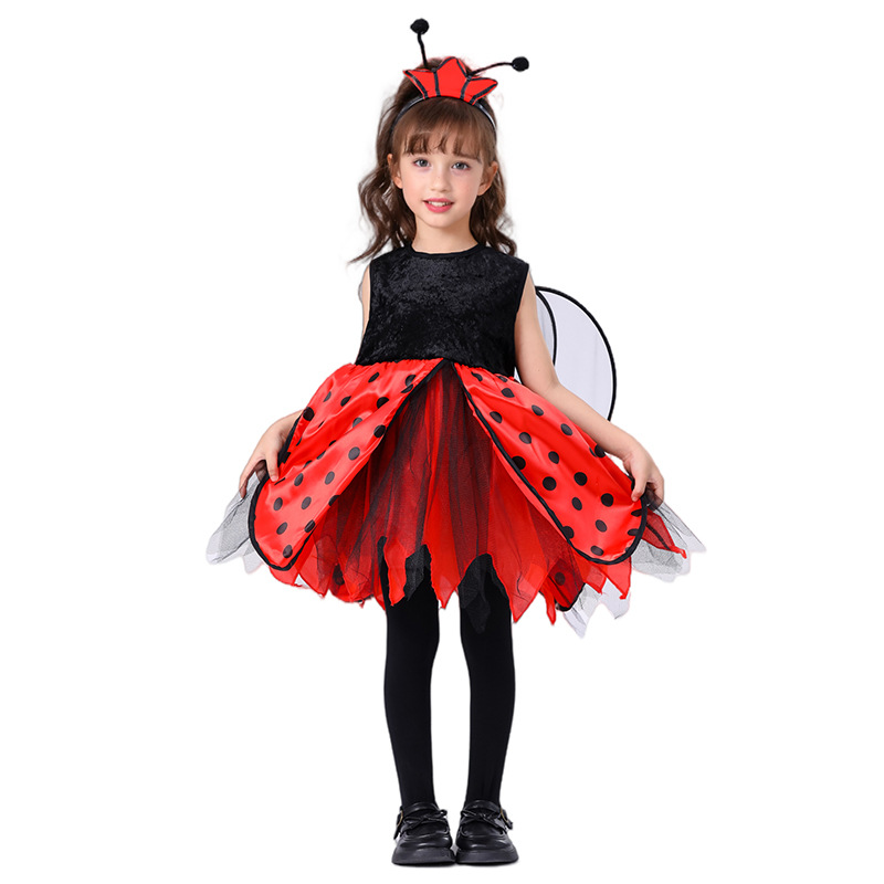 Bee & Ladybug Costume - Girls Cartoon Animal Halloween