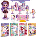 Magnetic Dress-Up Dolls for Girls – Educational Quiet Play Sticker Set