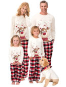Matching Family Christmas Pajamas – Reindeer & Plaid Sets (Baby–Adult) 