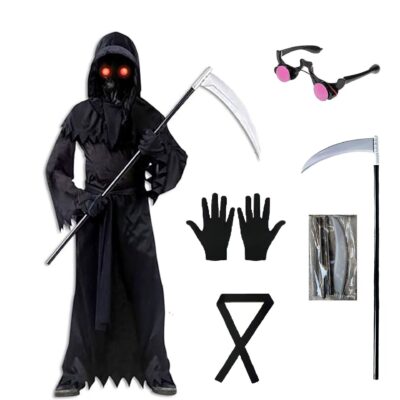 grim reaper costume kids set 