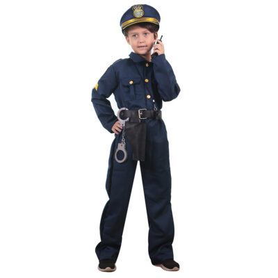 Kids Police Cosplay Costume - Halloween Outfit