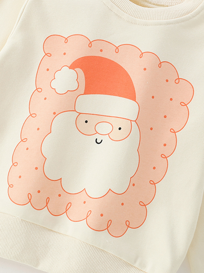 Christmas Girls Winter Sweatshirt - Cute Cotton Top - Image 3
