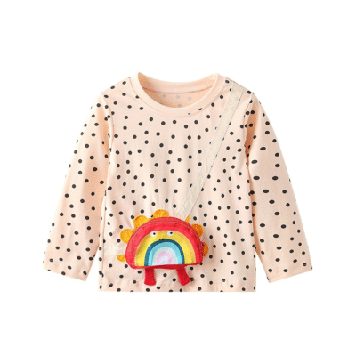 Girls Long Sleeve T-Shirt - Spring Autumn Cotton Top