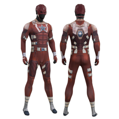 Thunderbolt Red Guard Cosplay Tights Suit – Game Costume