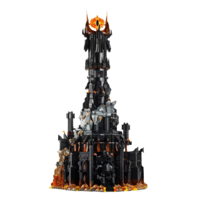 Large Black Tower LEGO Ideas Medieval Fortress Building Set