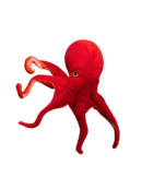 Large Red Octopus Plush Toy – Soft Cartoon Squid Pillow for Kids & Teens