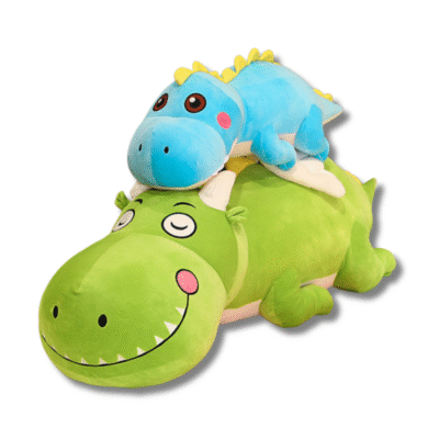 stuffed toy simulation Large Soft dinosaur plush toy long sleeping pillow with legs crossed for girls to sleep on the bed doll for boys