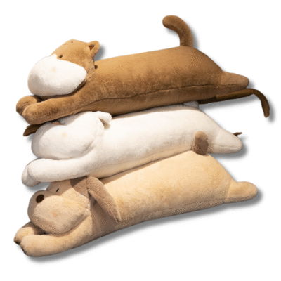 Cute Animal Long Pillow – Rabbit & Cat Plush Toy for Kids