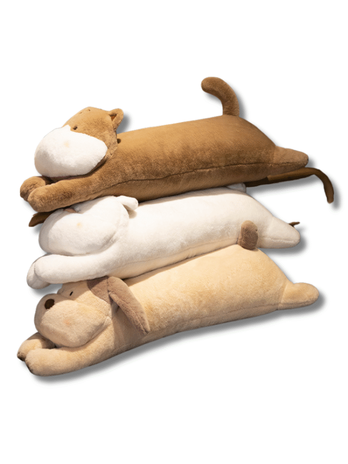 Cute Animal Long Pillow – Rabbit & Cat Plush Toy for Kids