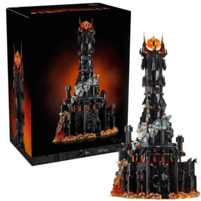 Large Black Tower LEGO Ideas Medieval Fortress Building Set